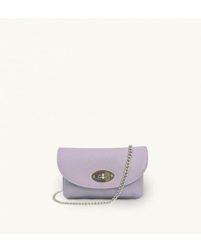 Apatchy London The Mila Leather Phone Bag - White