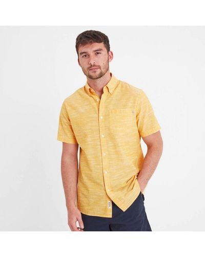 TOG24 Dwaine Short Sleeve Shirt Bright Cotton - Yellow