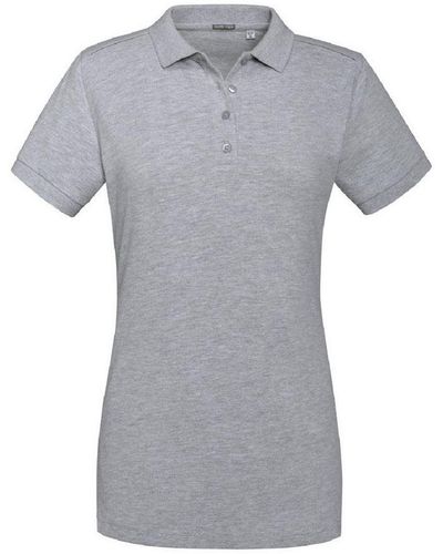 Russell Ladies Tailored Stretch Polo (Light Oxford) - Grey