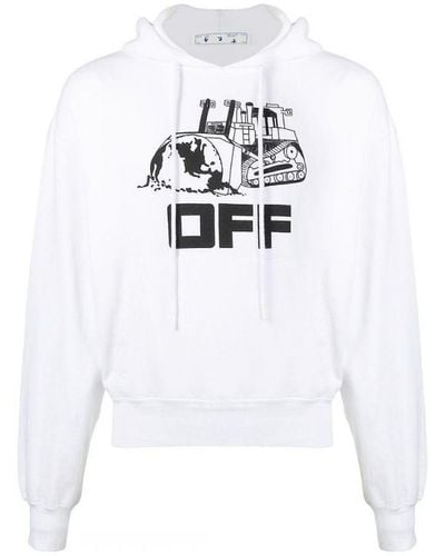 Off-White c/o Virgil Abloh Off- Off Caterpillar Hoodie Cotton - White