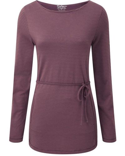 Craghoppers Ladies Fairview Tunic Long Sleeve Top (Rosehip Combo) - Purple