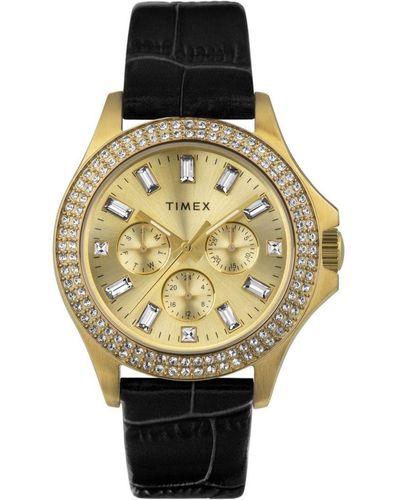 Timex Kaia Watch Tw2W10900 Leather (Archived) - Metallic