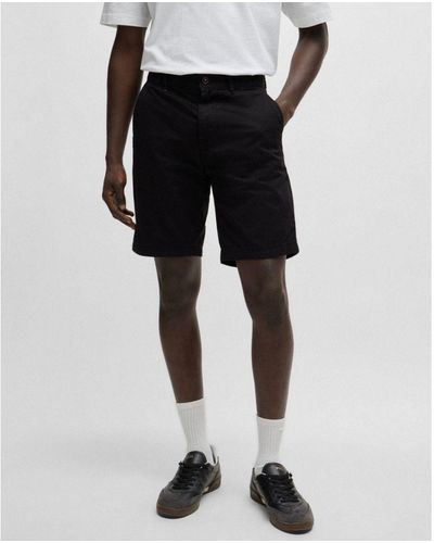 BOSS Slim Fit Chino Shorts - Black