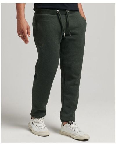 Superdry Organic Cotton Vintage Logo Embroidered Joggers - Black