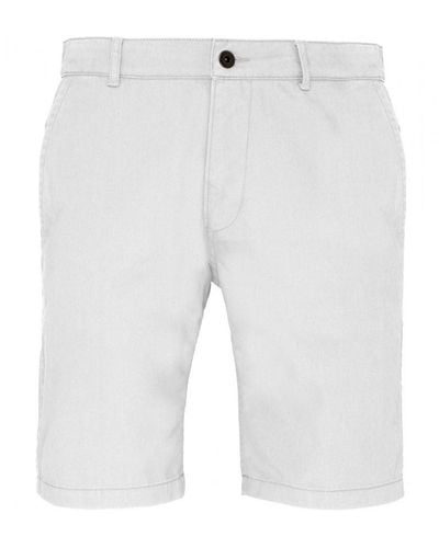 Asquith & Fox Casual Chino Shorts () - White
