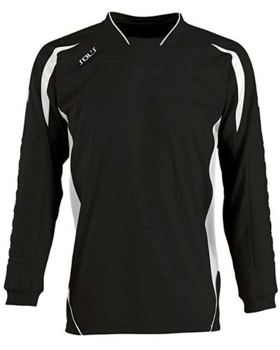 Sol's Azteca Long Sleeve Goalkeeper / Football Shirt (/) - Black