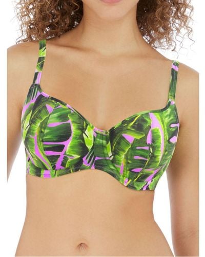 Freya Jungle Oasis Sweetheart Bikini Top - Green