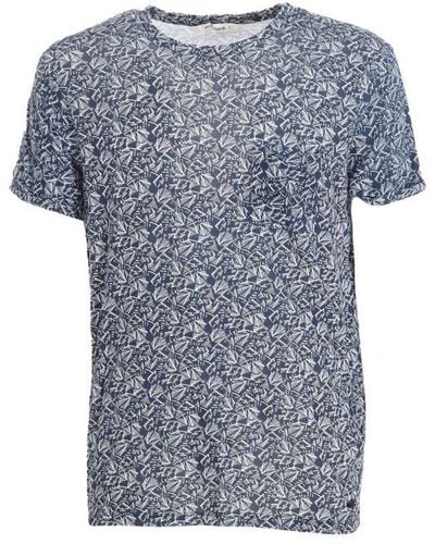 ELEVEN PARIS Alfred 18s1ts03 Short Sleeve T-shirt Cotton - Blue
