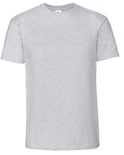 Fruit Of The Loom Iconic Premium Ringspun Cotton T-Shirt (Heather) - Grey