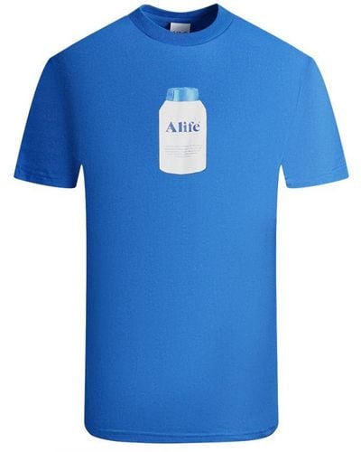 Alife Painkiller Logo Royal T-Shirt Cotton - Blue