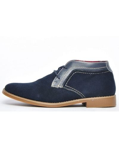 Front Russell Suede - Blue