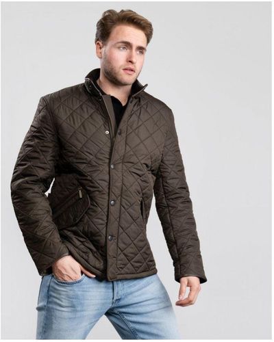 Barbour Powell Quilted Jacket - Grey