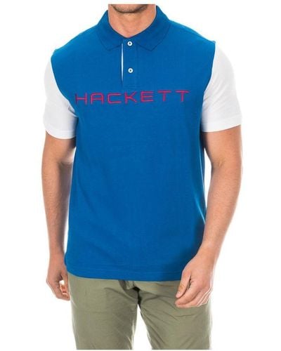 Hackett Golfpolo - Blauw