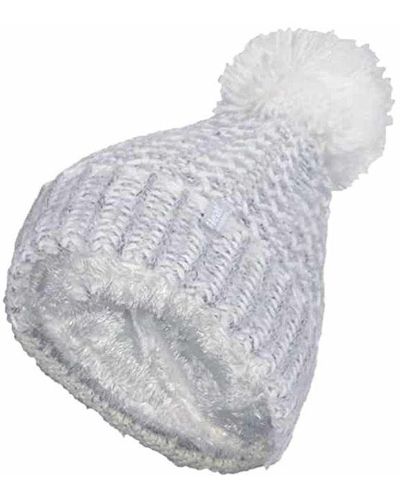 Heat Holders Ladies Fleece Lined Cuffed Thermal Winter Bobble Hat With Pom Pom - Grey