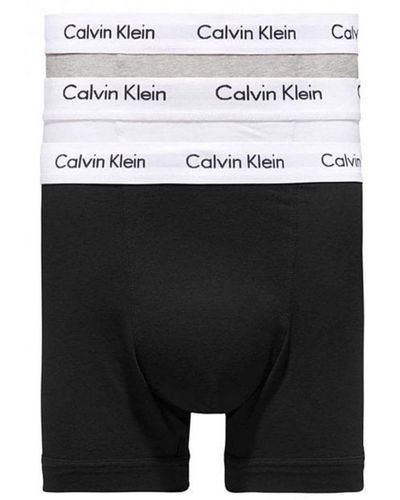 Calvin Klein Cotton 3 Pack Boxers - Grey