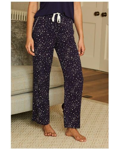 Sosandar Star Print Pyjama Bottoms - Metallic