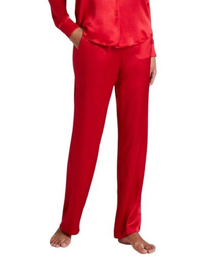 Aubade Toi Mon Amour Silk Trousers - Red