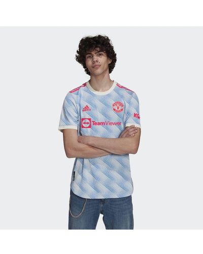 adidas Originals Manchester United 21/22 Away Authentic Jersey - Blue