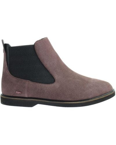 Lacoste Thionna Srw Burgundy Boots Leather - Brown