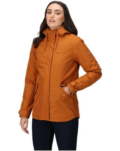 Regatta Bria Waterproof Hooded Insulated Coat - Orange