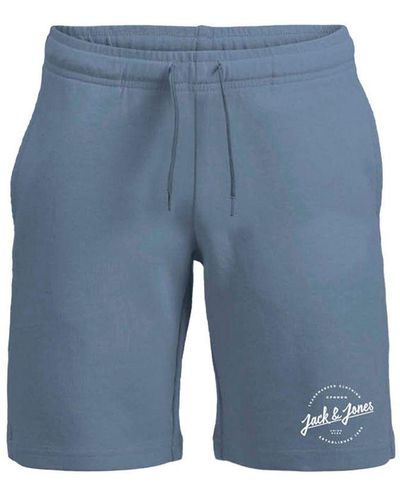 Jack & Jones Shorts Regular Fit Basic Cotton Blended Sweat Ashley Blue