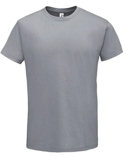 Sol's Regent Short Sleeve T-Shirt (Pure) Cotton - Grey