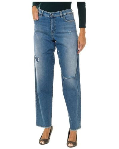 Armani Long Trousers Jeans Cotton - Blue