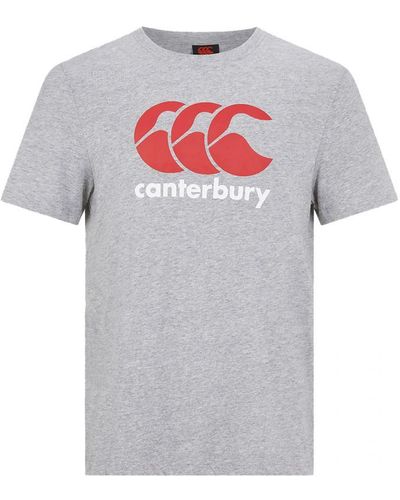 Canterbury Logo T-shirt (grijs/rood/wit)