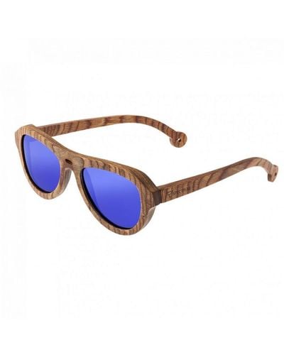 Spectrum Marzo Wood Polarized Sunglasses - Blue