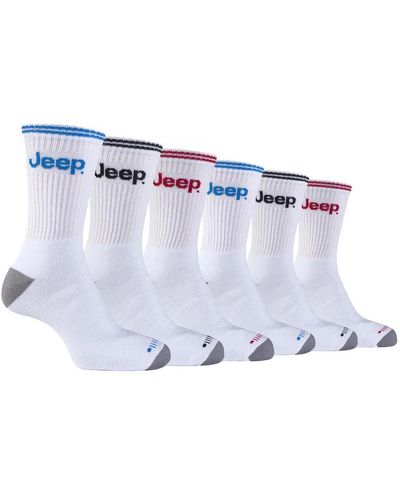 Jeep 6 Pair Multipack Sport Socks - Blue