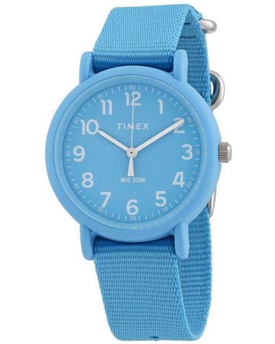 Timex Weekender Horloge Blauw Tw2r40600