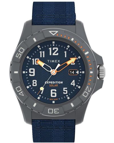 Timex Expedition North Freedive Ocean Blue Watch Tw2v40300 Fabric