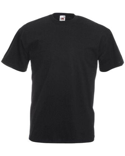 Fruit Of The Loom Valueweight Short Sleeve T-Shirt - Black