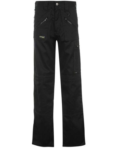 Dunlop Zipper Safety Trousers Cotton - Black