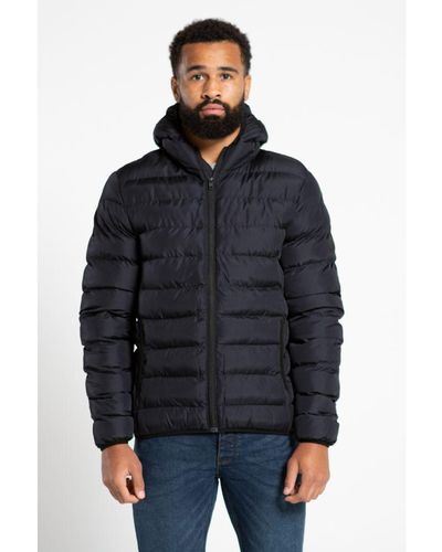 French Connection Hooded Puffer Jacket - Blue