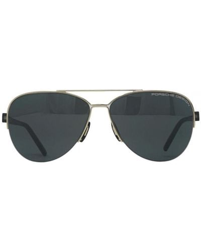 Porsche Design P8676 D 58 Sunglasses - Black