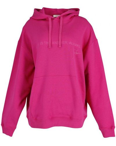 Valentino Garavani Sweatshirt With "love Is The Answer - Pink