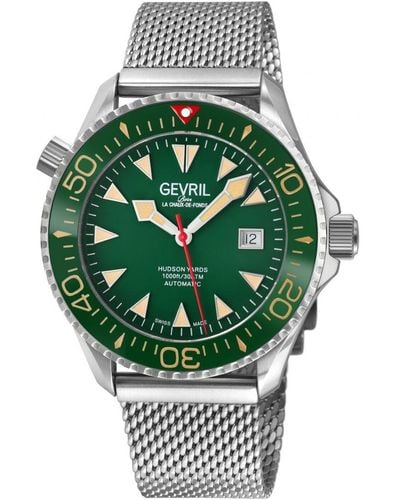 Gevril Hudson Yards Swiss Automatic Watch - Green
