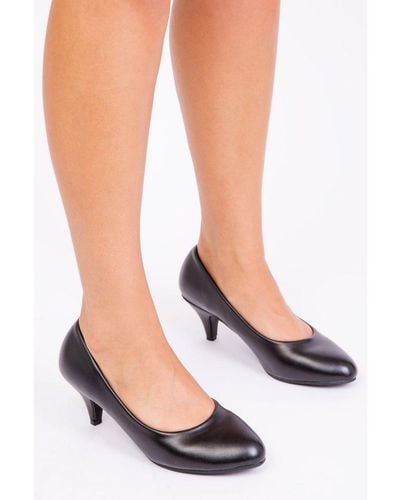 Where's That From 'Shea' Low Heel Court Pump - Black