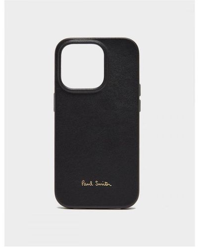Paul Smith Accessories Iphone 14 Pro Phone Case - Black