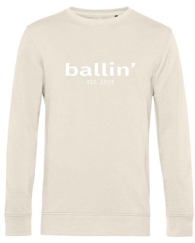 Ballin Amsterdam Est. 2013 Sweaters Basic Sweater Beige - Wit