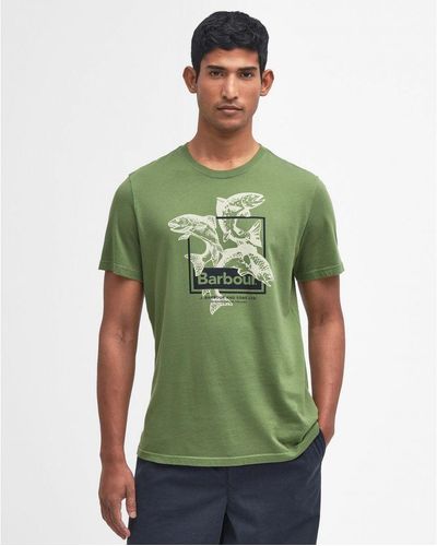 Barbour Witton Tailored Graphic T-Shirt - Green