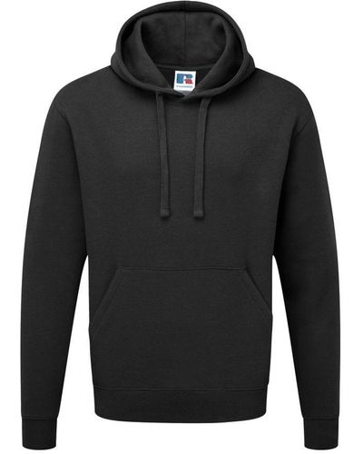 Russell Authentic Hooded Sweatshirt / Hoodie () - Black