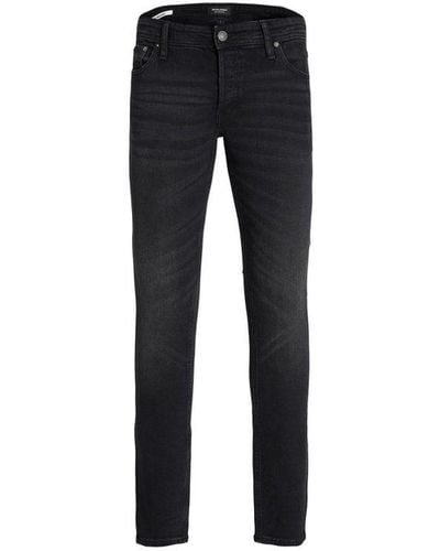 Jack & Jones Denim Jeans, Liam Original, Skinny Fit Cotton - Black