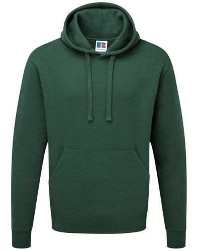 Russell Russell Authentieke Hooded Sweatshirt / Hoodie (fles Groen)