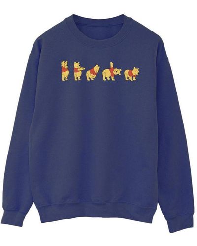 Disney Winnie The Pooh Stretching Sweatshirt () - Blue