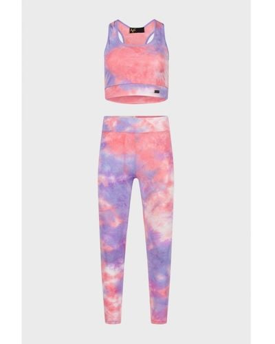 19V69 Italia by Versace Leggings And Top Demy Polyamide - Pink