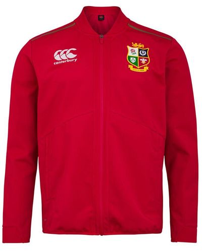 Canterbury British & Irish Lions Anthem Rugby Jacket - Red