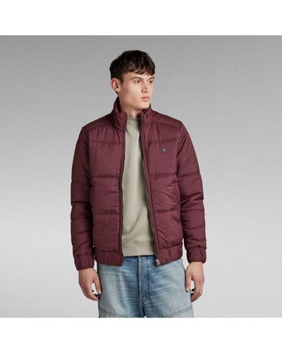 G-Star RAW G-Star Raw Padded Quilted Jacket - Red