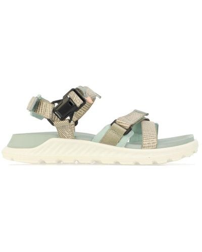 Ecco Exowrap Sandalen Voor , Beige - Metallic